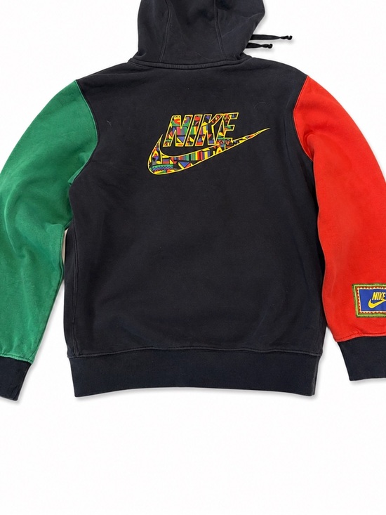 Nike Other - Nike Black Hoodie with Green Left Sleeve and Red Right Sleeve